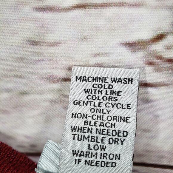 Catherines Women's Burgundy Metallic Knit Tank Top Size 5X - Picture 9 of 14